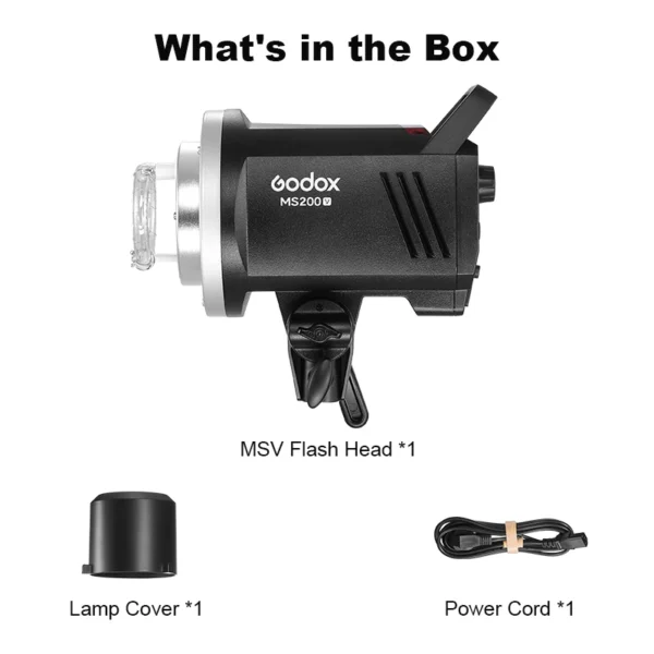Godox MS200V/MS300V LED Studio Flash Built-in 2.4G Wireless Receiver Lightweight Compact Bowens Mount LED Modeling Lam - Image 4