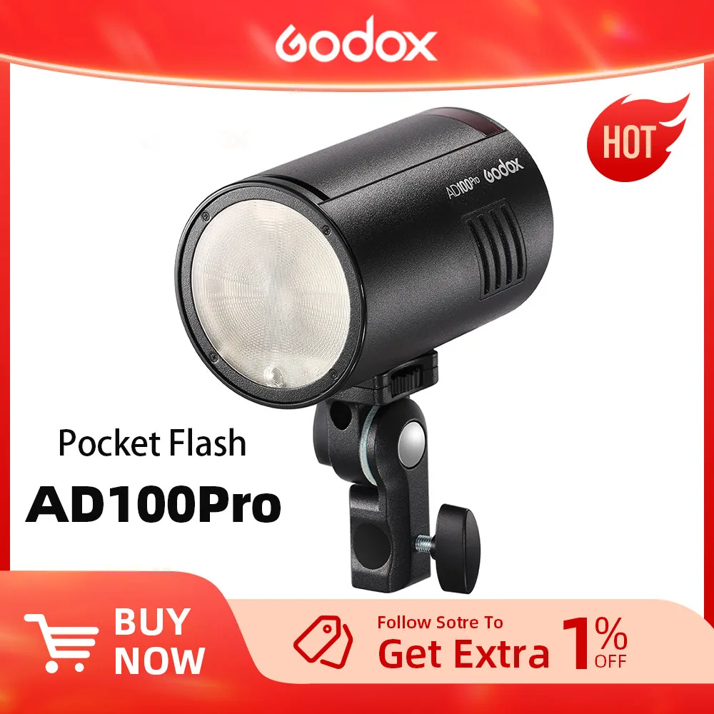 Godox AD100Pro TTL 100Ws Outdoor Flash Speedlight 2.4G Wireless X AD100 PRO Pocket Flash For Sony Nikon Canon Fujifilm PK AD200