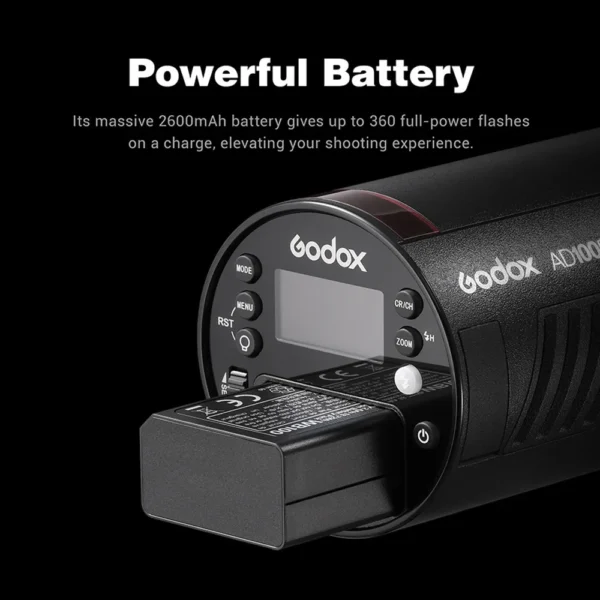 Godox AD100Pro TTL 100Ws Outdoor Flash Speedlight 2.4G Wireless X AD100 PRO Pocket Flash For Sony Nikon Canon Fujifilm PK AD200 - Image 6